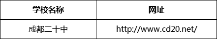 成都市成都二十中網(wǎng)址是什么？