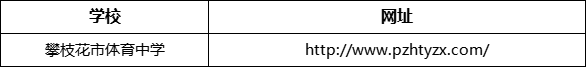 攀枝花市體育中學(xué)網(wǎng)址是什么？