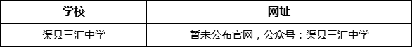 達(dá)州市渠縣三匯中學(xué)網(wǎng)址是什么？