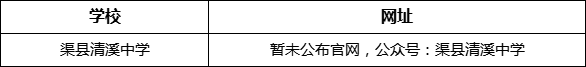 達(dá)州市渠縣清溪中學(xué)網(wǎng)址是什么？