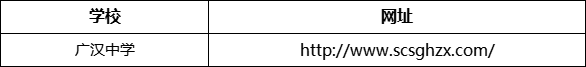 德陽市廣漢中學網址是什么？