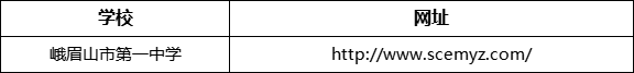 樂山市峨眉山市第一中學網(wǎng)址是什么？