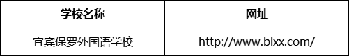 宜賓市宜賓保羅外國(guó)語(yǔ)學(xué)校網(wǎng)址是什么？