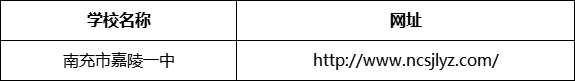 南充市嘉陵一中網(wǎng)址是什么？