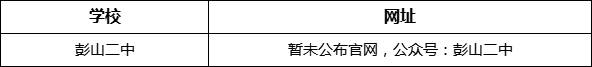 眉山市彭山二中網(wǎng)址是什么？