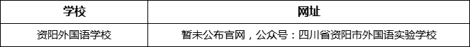 資陽市資陽外國語學(xué)校網(wǎng)址是什么？