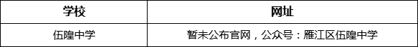 資陽市伍隍中學網址是什么？