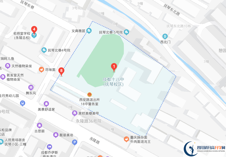 成都十八中學(xué)校地址在哪里？