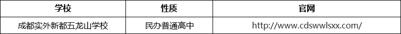 成都市成都實(shí)外新都五龍山學(xué)校官網(wǎng)、網(wǎng)址、官方網(wǎng)站