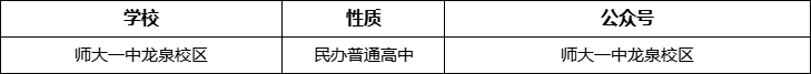 成都市師大一中龍泉校區(qū)官網(wǎng)、網(wǎng)址、官方網(wǎng)站