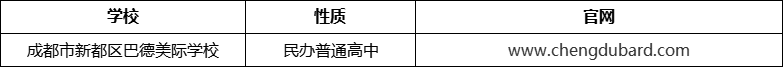 成都市新都區(qū)巴德美際學(xué)校官網(wǎng)、網(wǎng)址、官方網(wǎng)站